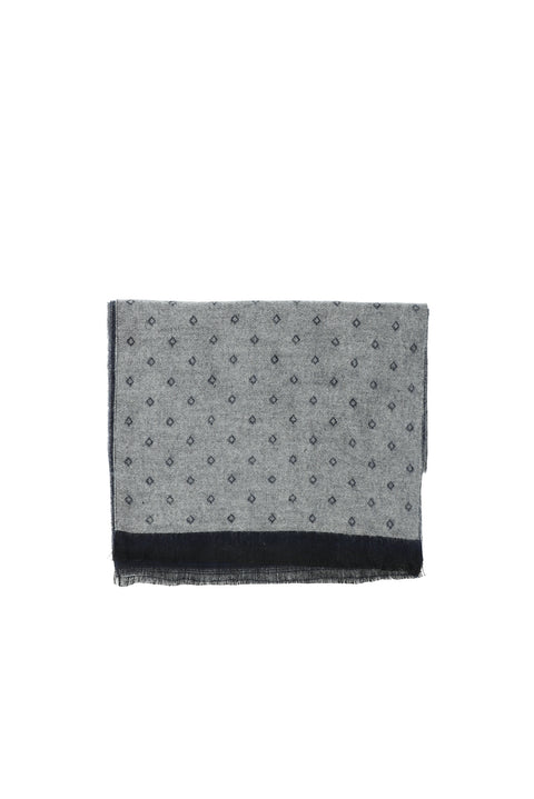 Light Navy Patterned Scarf