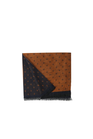  Koyu Lacivert Desenli Atkı