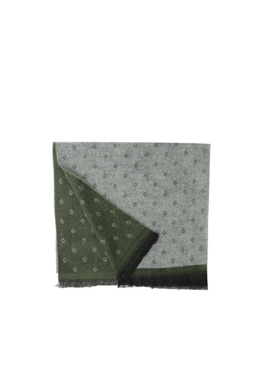  Orman Yeşili Desenli Atkı