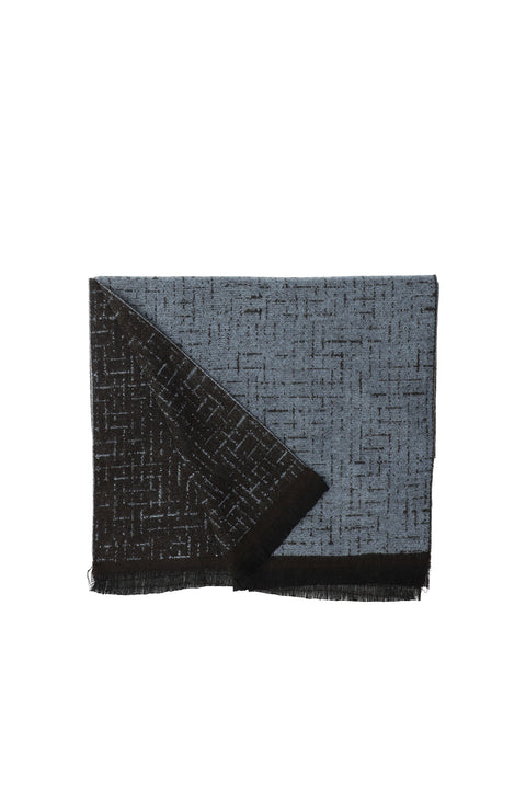 Orta Kahve Desenli Atkı