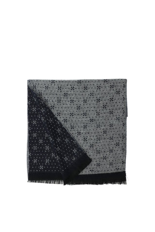  Koyu Lacivert Desenli Atkı