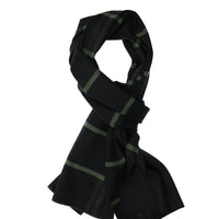 Koyu Lacivert Desenli Atkı