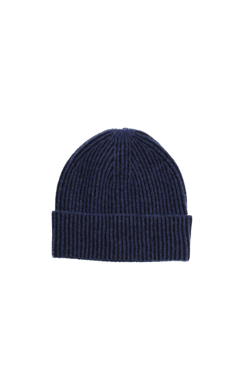 Koyu Lacivert Yünlü Desenli Atkı & Bere & Eldiven Takımı