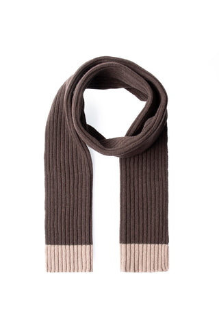  Koyu Kahve Yünlü Desenli Atkı & Bere Takımı