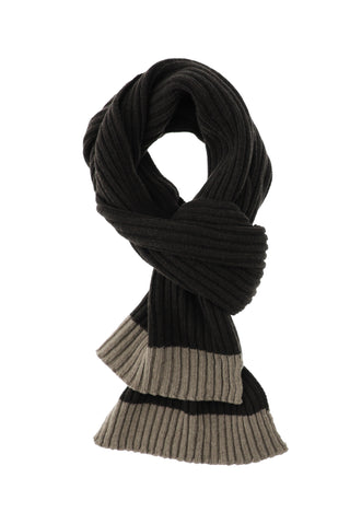  Koyu Kahve Yünlü Desenli Atkı & Bere Takımı