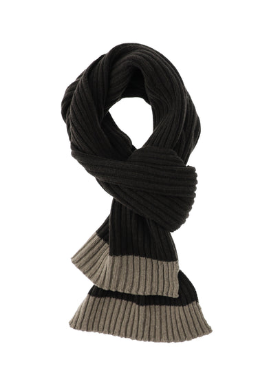  Koyu Kahve Yünlü Desenli Atkı & Bere Takımı