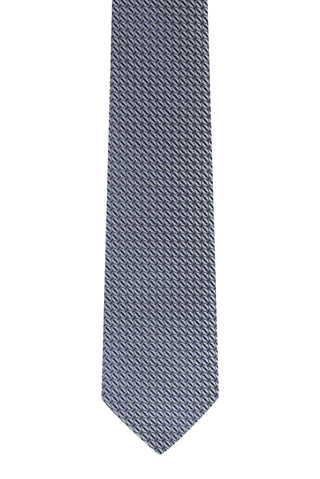  Orta Lacivert Desenli Kravat