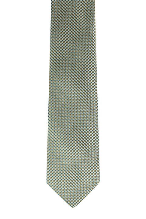 Orta Haki Desenli Kravat