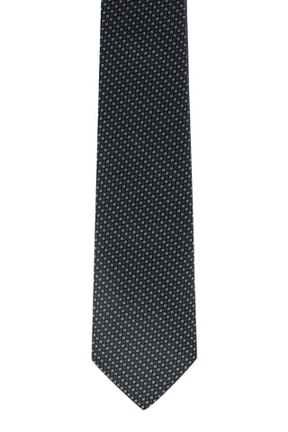  Siyah Mikro Desenli Kravat
