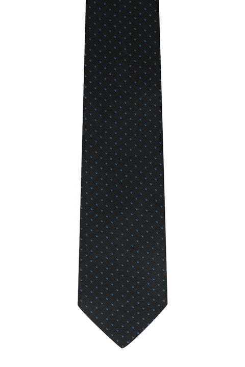 Siyah Mikro Desenli Kravat
