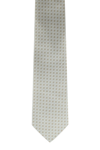  Orta Bej Mikro Desenli Kravat