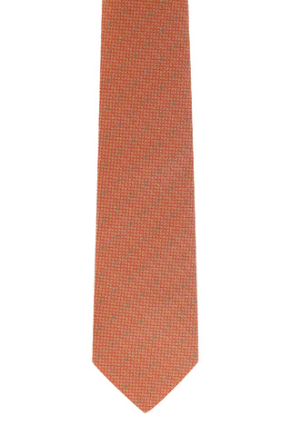  Orta Turuncu Desenli Kravat