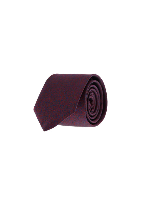Dark Burgundy Patterned Tie