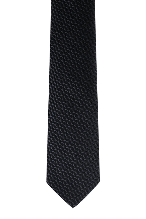 Black Patterned Tie