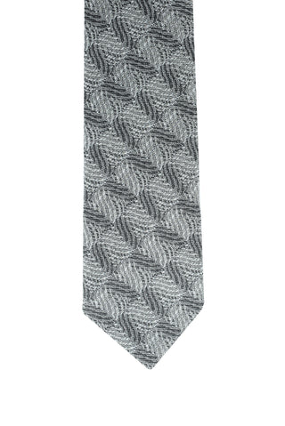  Koyu Füme Desenli Kravat