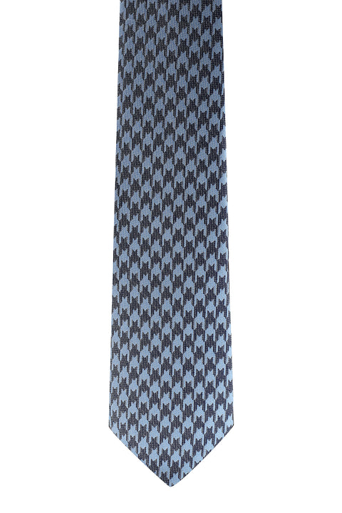 Açık Mavi Desenli Kravat