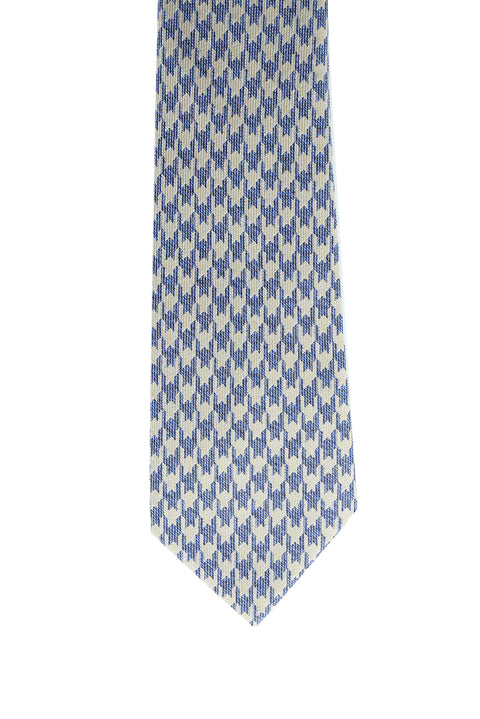 Orta Bej Desenli Kravat