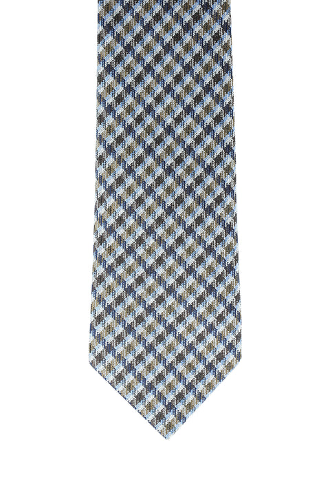 Orta Kahve Desenli Kravat