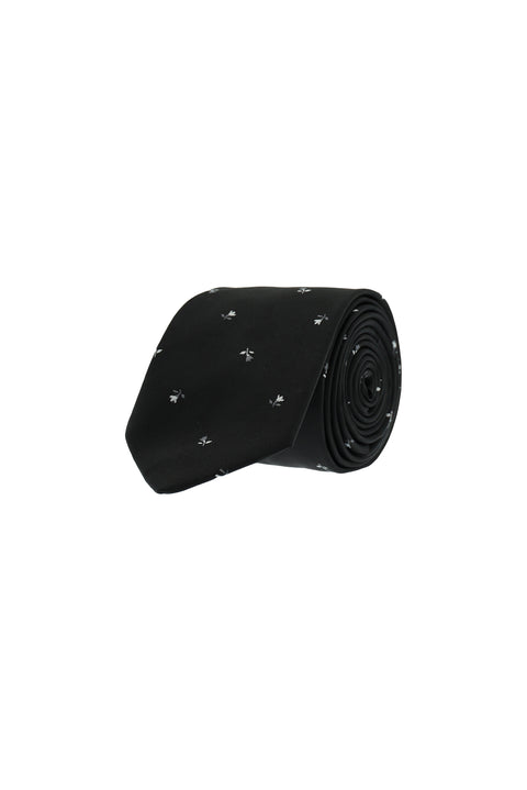 Black Patterned Tie