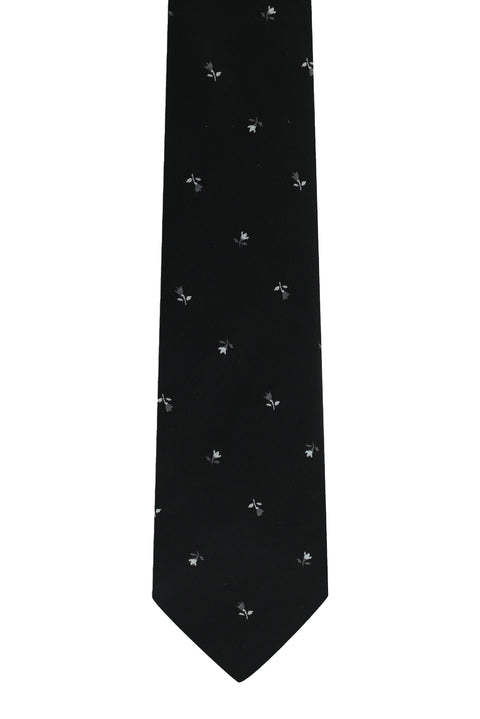 Black Patterned Tie