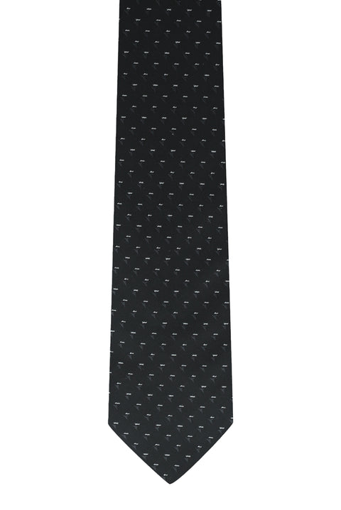 Black Patterned Tie