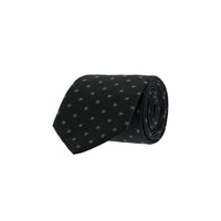 Black Patterned Tie