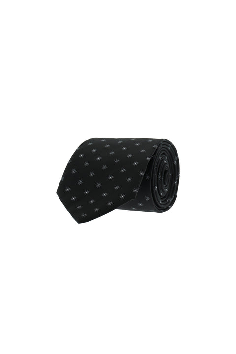 Black Patterned Tie