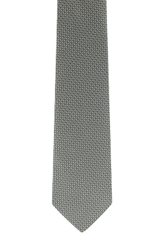  Orta Gri Desenli Kravat