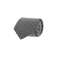 Orta Füme Desenli Kravat