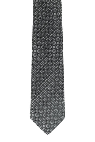  Orta Füme Desenli Kravat