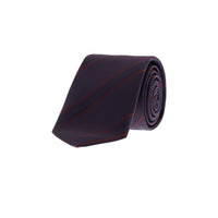 Dark Burgundy Striped Tie