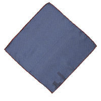 Koyu Lacivert Desenli Mendil