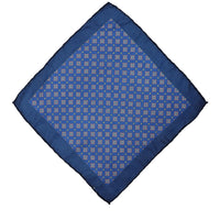 Koyu Mor Desenli Mendil