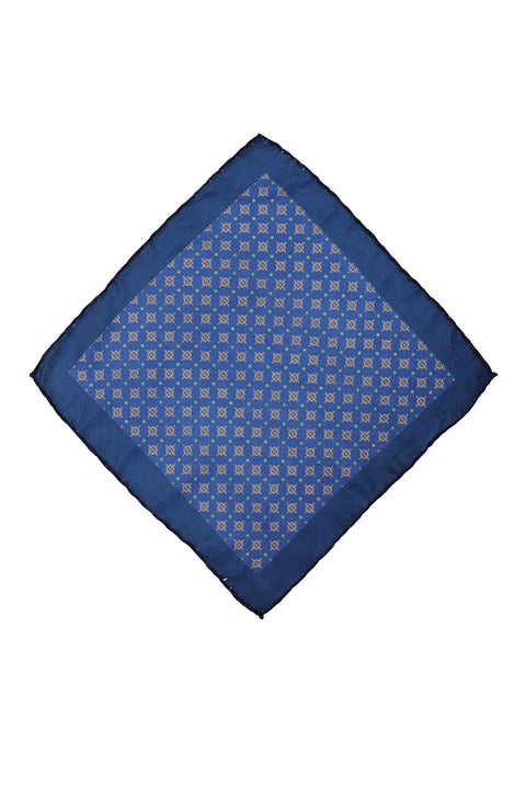 Koyu Mor Desenli Mendil