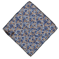 Koyu Lacivert Desenli Mendil