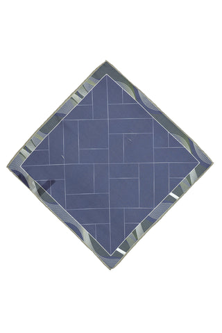  Orta Lacivert Desenli Mendil