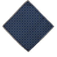 Koyu Lacivert Desenli Mendil