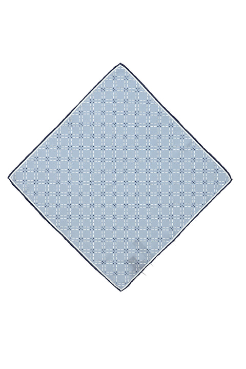 Açık Mavi Desenli Mendil