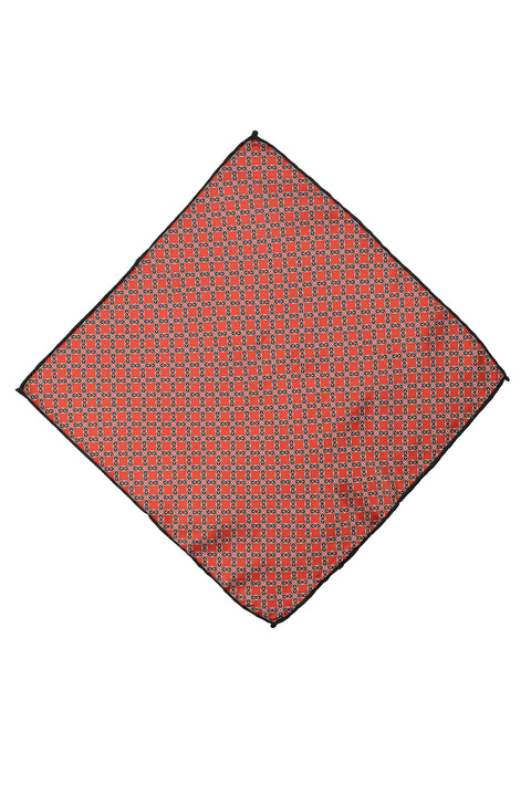 Koyu Bordo Desenli Mendil