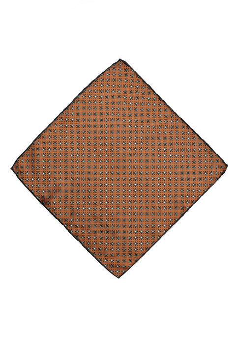 Orta Kahve Desenli Mendil