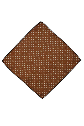  Orta Kahve Desenli Mendil