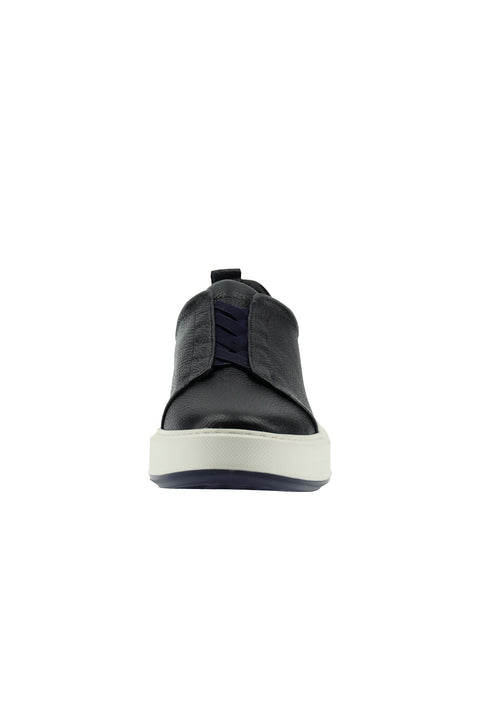 Koyu Lacivert Sneaker Deri Ayakkabı