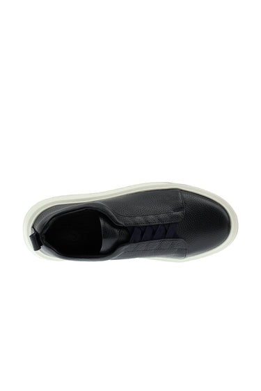 Koyu Lacivert Sneaker Deri Ayakkabı