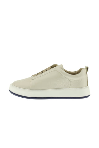  Orta Bej Sneaker Deri Ayakkabı