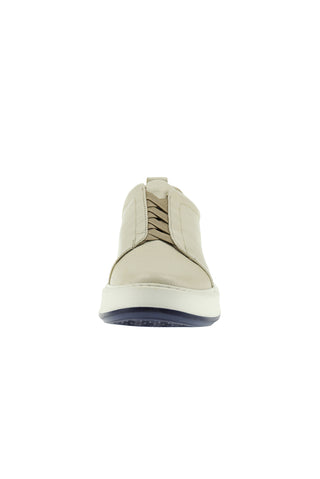  Orta Bej Sneaker Deri Ayakkabı