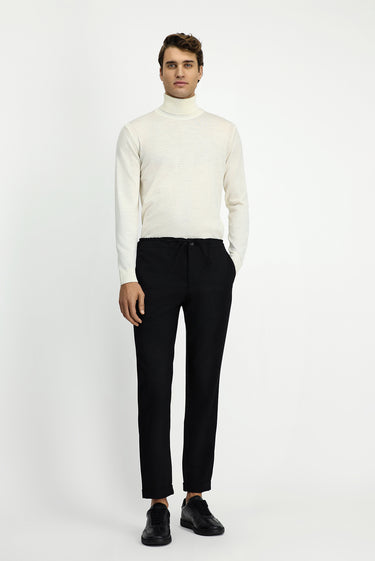 Orta Gri Milano Kalıp Yünlü Kruvaze Ceket