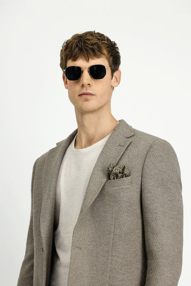  Orta Vizon Slim Fit Dar Kesim Yünlü Spor Ceket