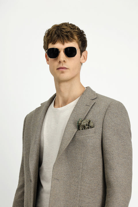 Orta Vizon 7 Drop Slim Fit Dar Kesim Yünlü Spor Ceket