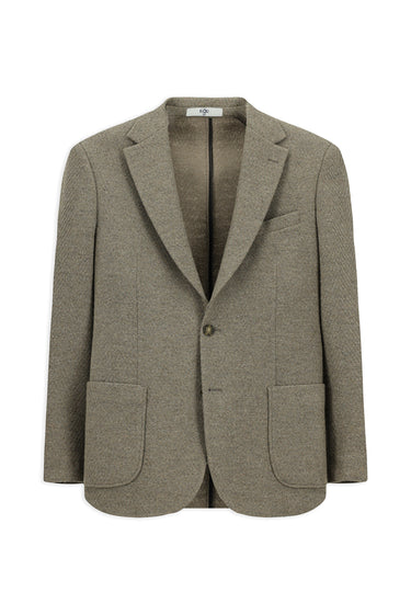 Orta Vizon Slim Fit Dar Kesim Yünlü Spor Ceket