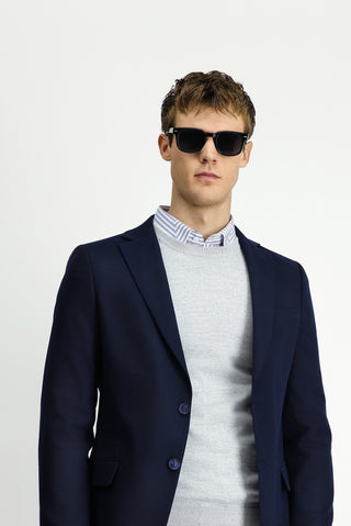  Koyu Lacivert Regular Fit Klasik Ceket